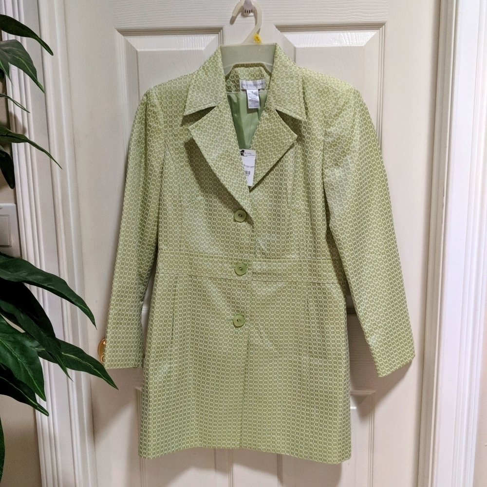 Worthington Women's Button Up Fitted Lined Trench Coat New Size 6